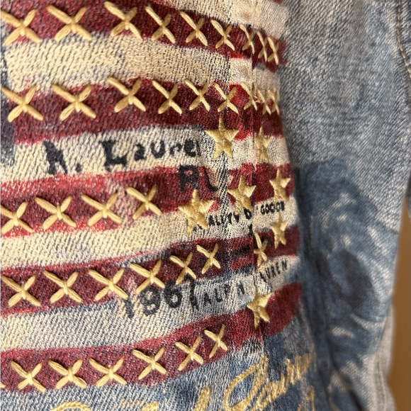LRL LAUREN JEANS CO.  Light Blue Jean Jacket - Picture 8 of 10